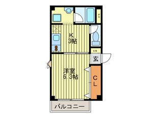 ロ－タリ－マンション鴻池倶楽部の物件間取画像